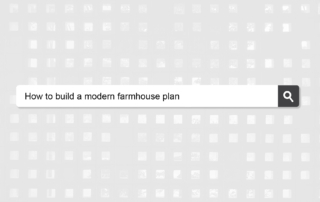 A modern farmhouse plan